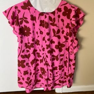 Kate Spade Flutter Sleeve Blouse